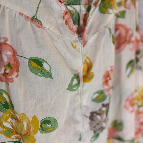 Vintage Floral Sleeveless Nightgown - Picture 4 of 8